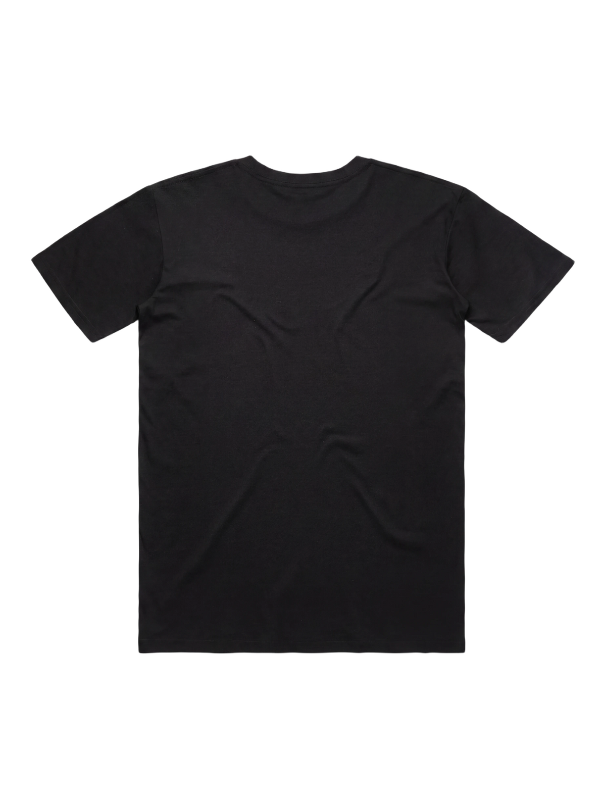 Elsewhere Tee in black, men's cut, flat lay