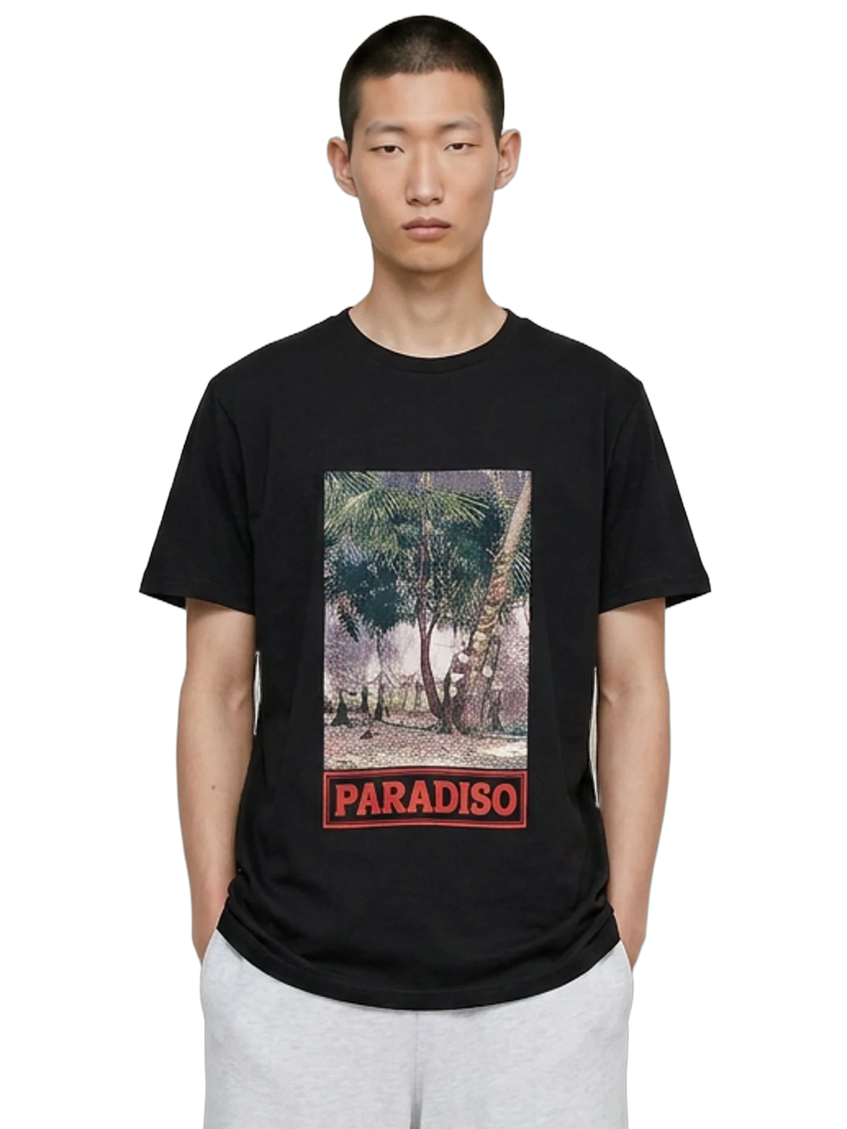 Elsewhere Tee in black, men's cut