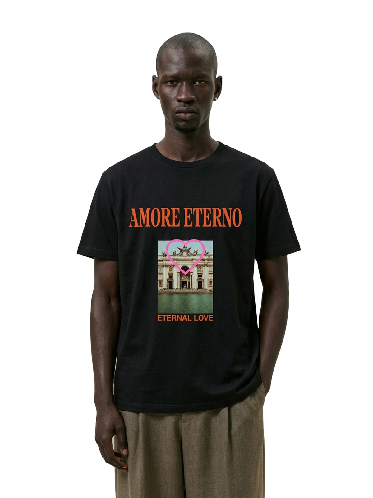 Eternity Club Tee in black, men's cut