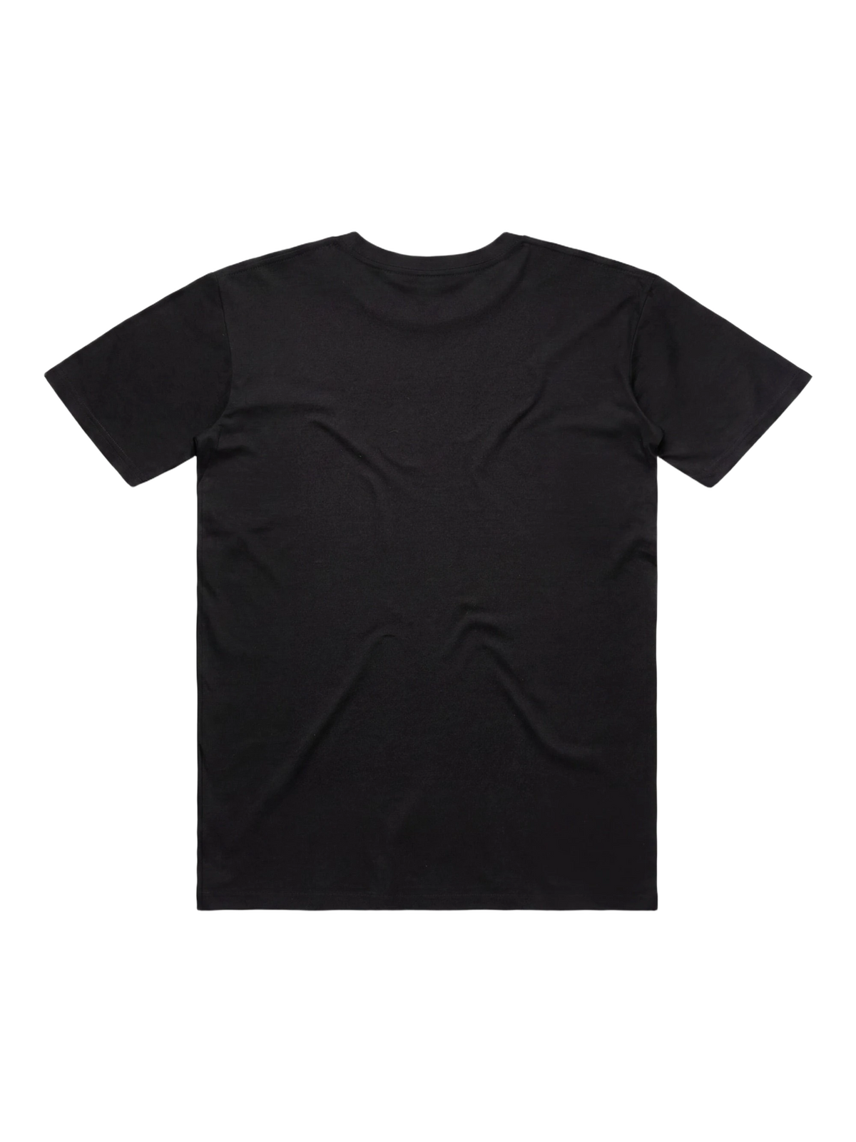 Eternity Club Tee in black, men's cut, flat lay