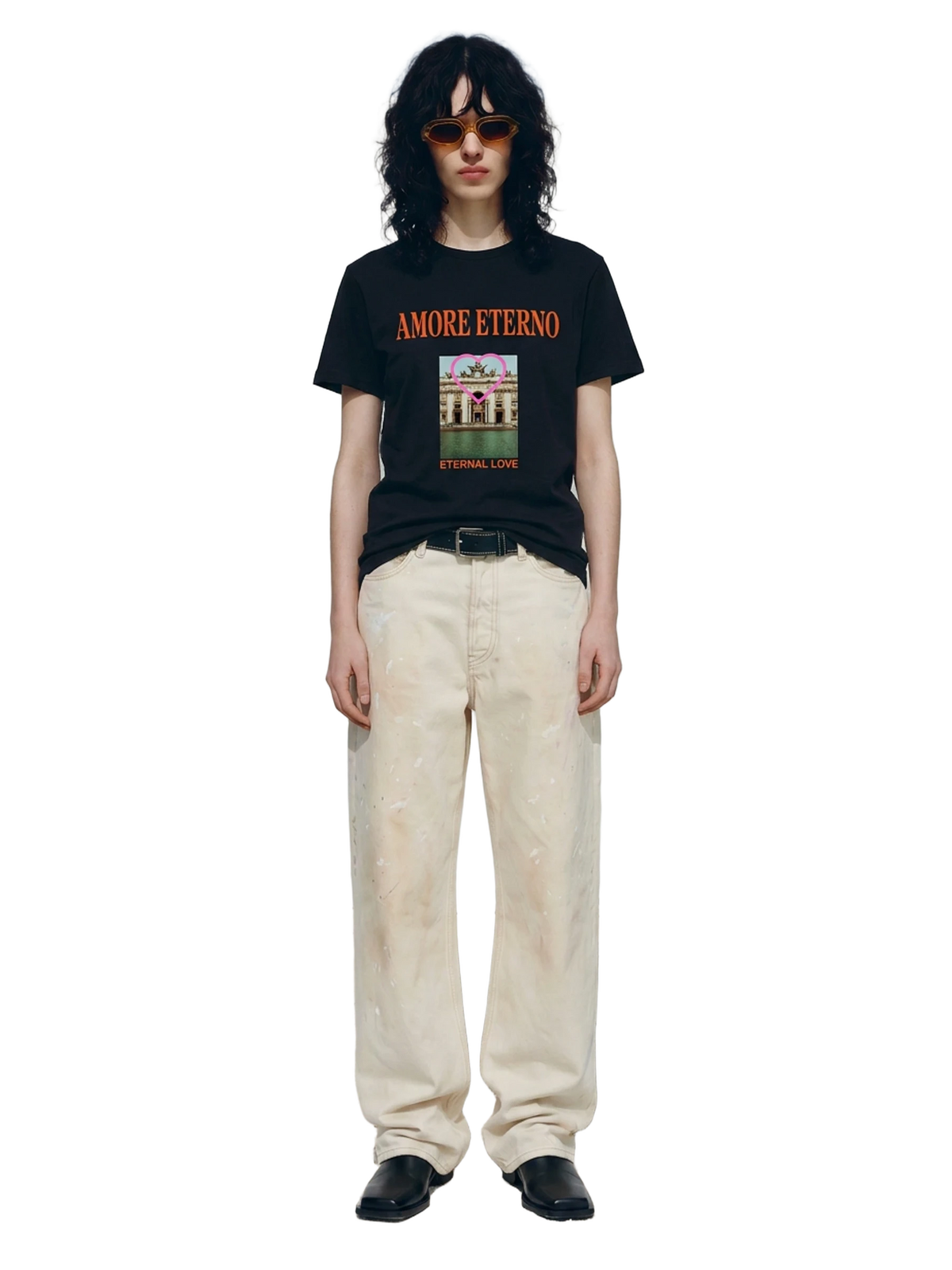 Eternity Club Tee in black, women's cut