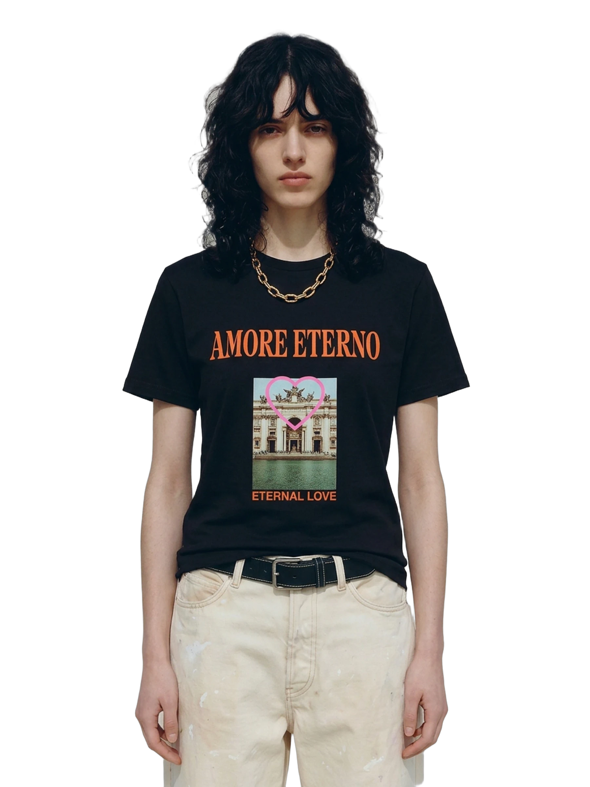 Eternity Club Tee in black, women's cut