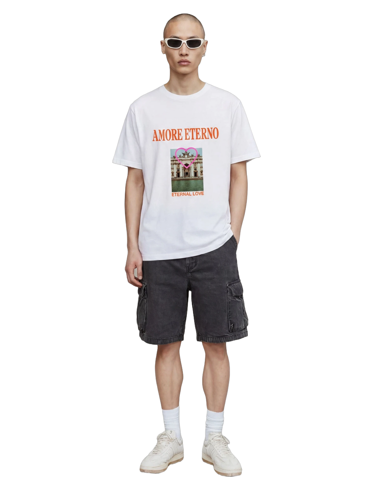 Eternity Club Tee in white, men's cut