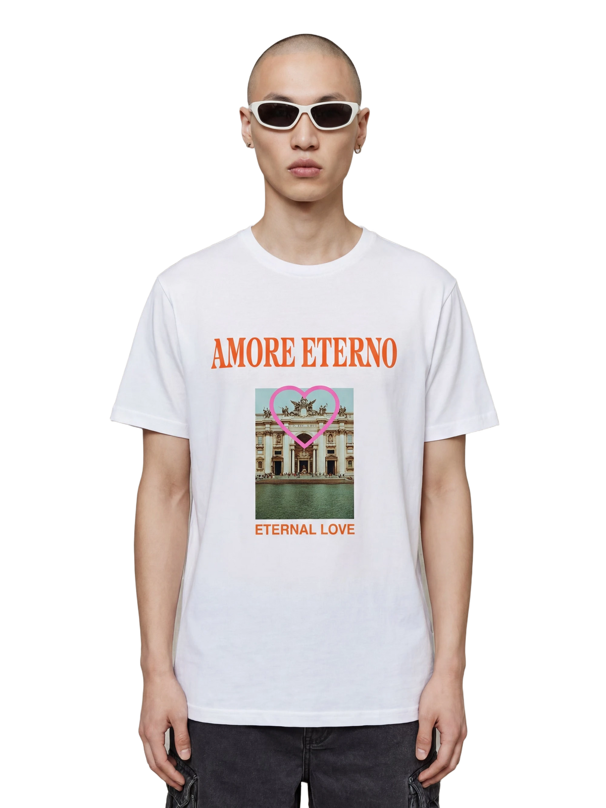 Eternity Club Tee in white, men's cut