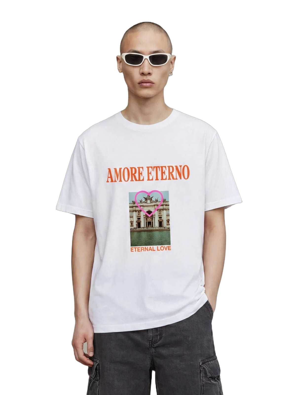 Eternity Club Tee in white, men's cut