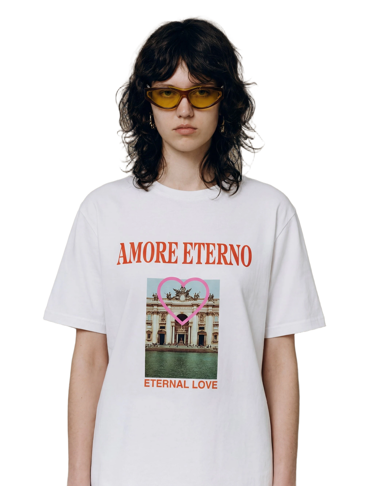 Eternity Club Tee in white, women's cut