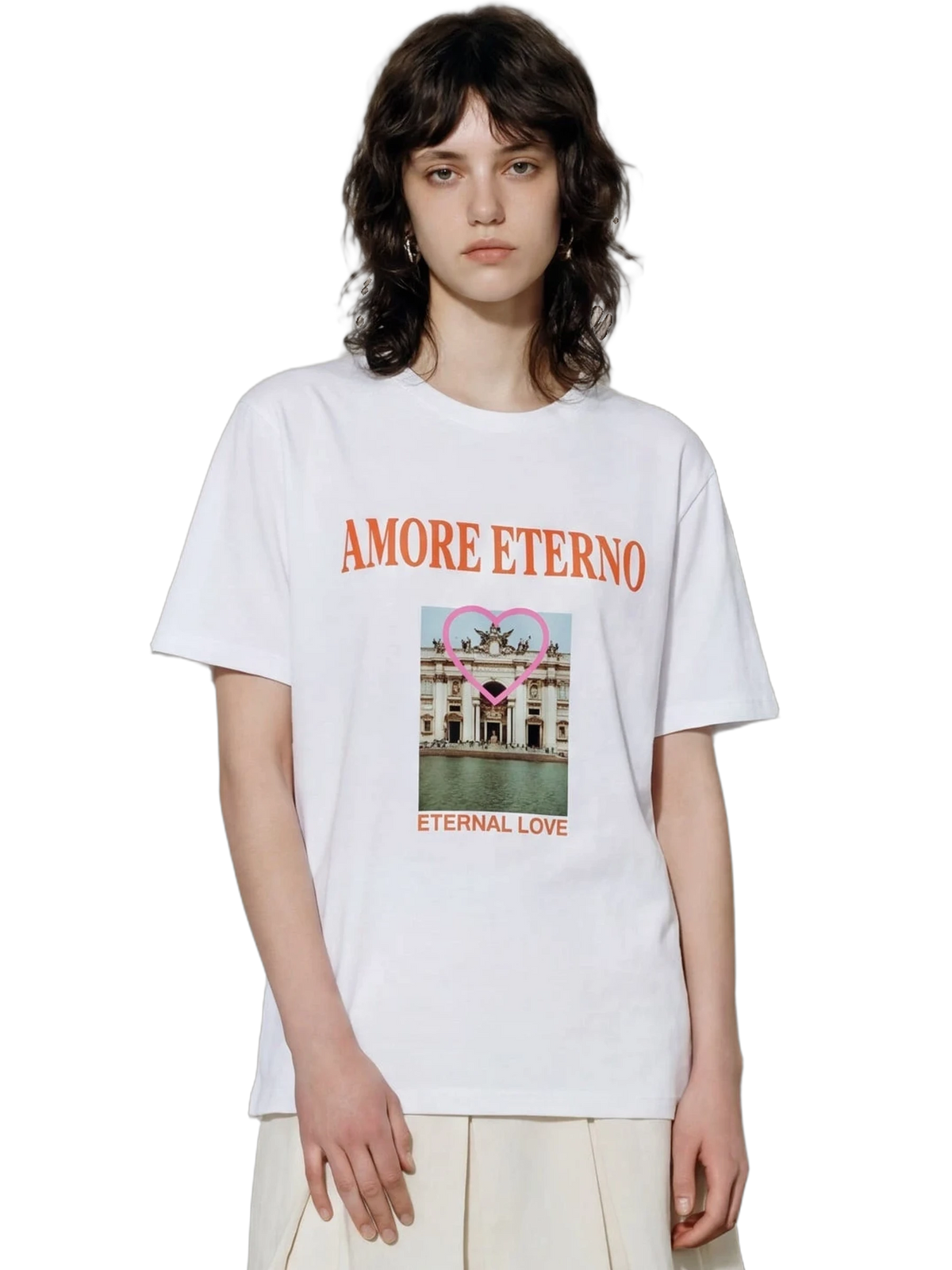 Eternity Club Tee in white, women's cut