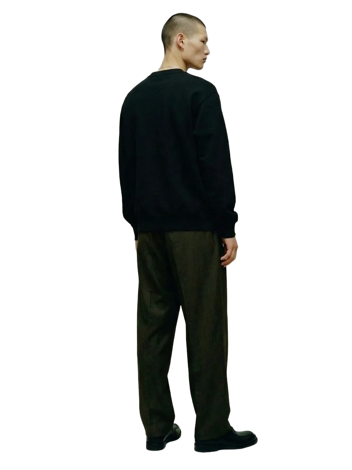 Fortezza Crewneck in black, men's cut