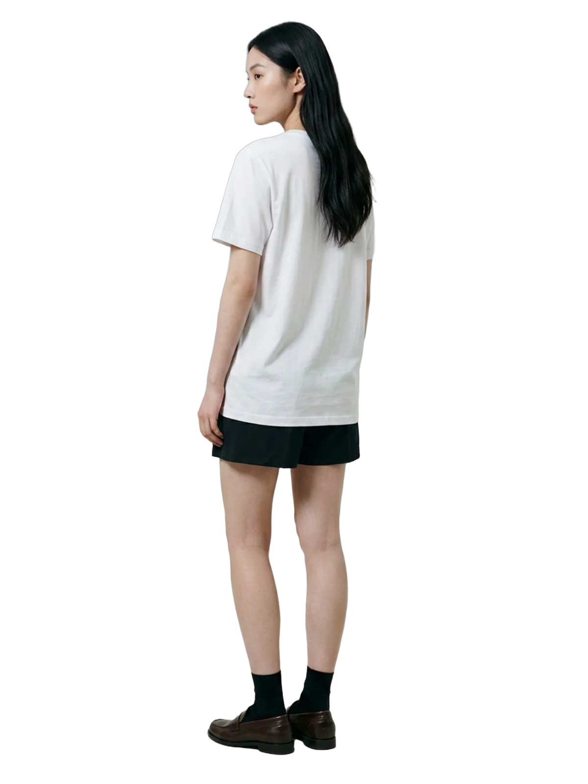 Freedom Tee in white, women's cut