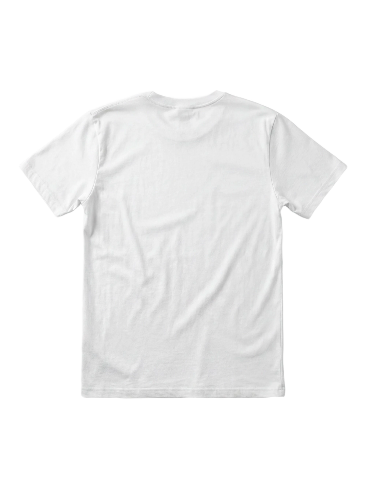 Freedom Tee in white, women's cut, flat lay