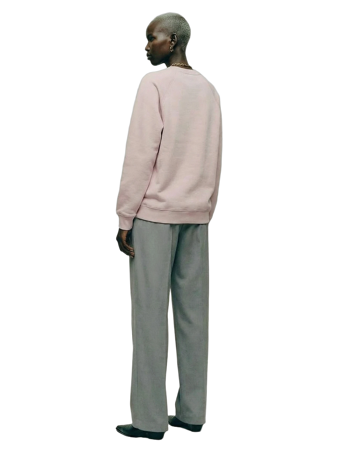 Fresco Crewneck in light pink, women's cut