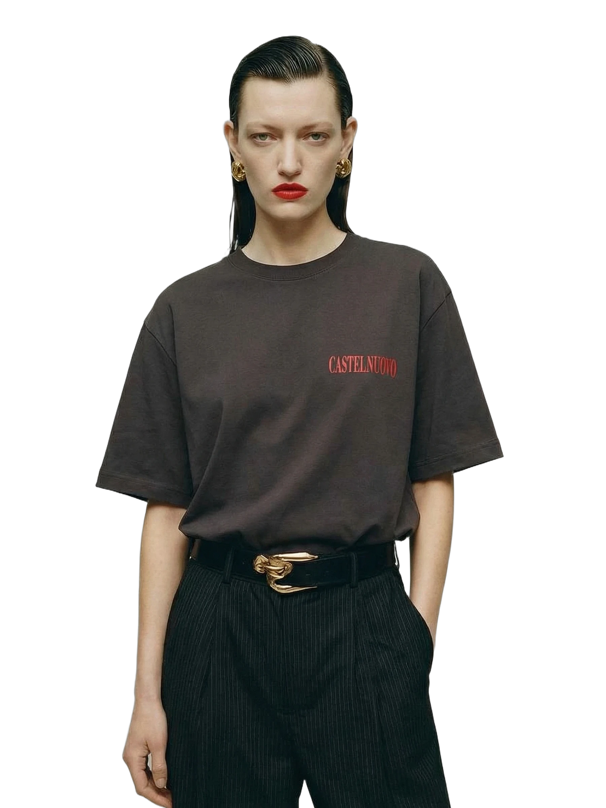 Grape Tee in plum, women's cut