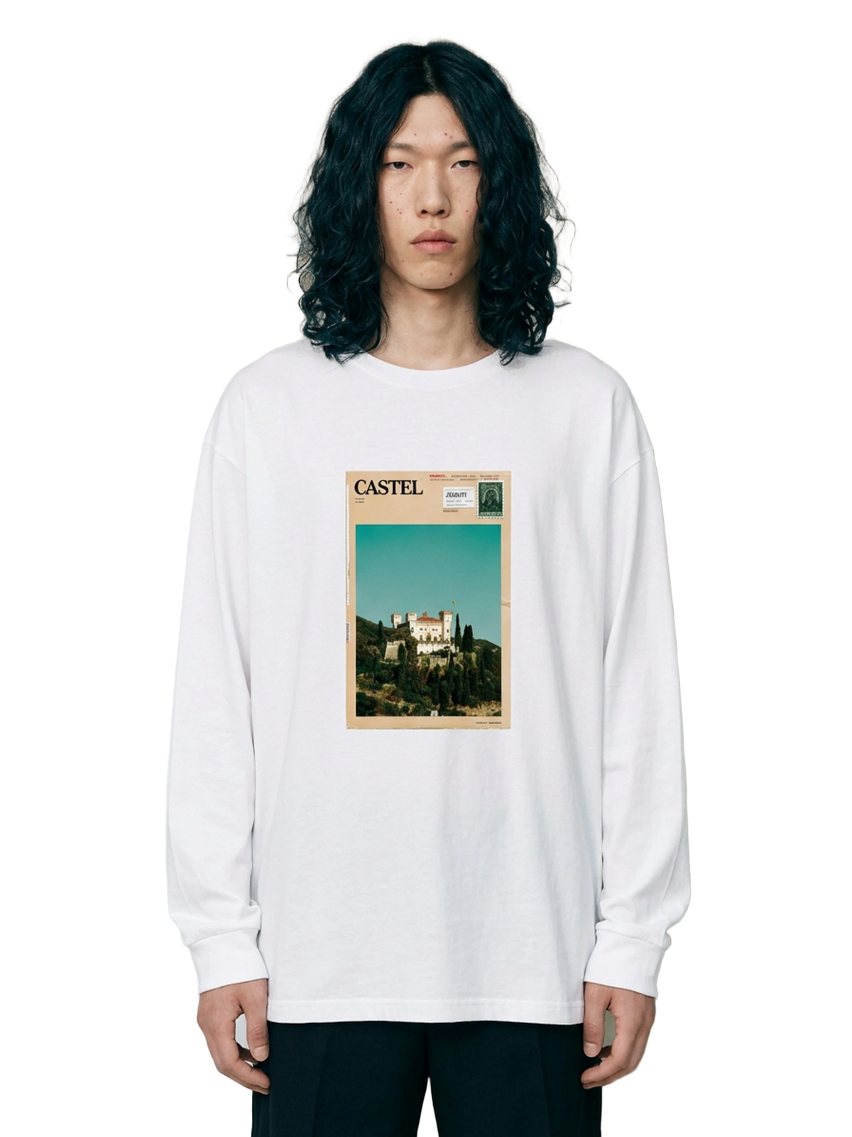 Heimweh Long Sleeve in white, men's cut