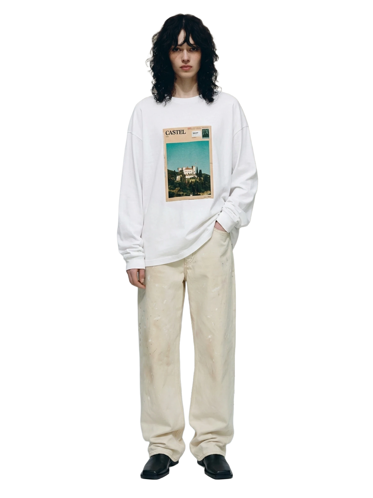 Heimweh Long Sleeve in white, women's cut