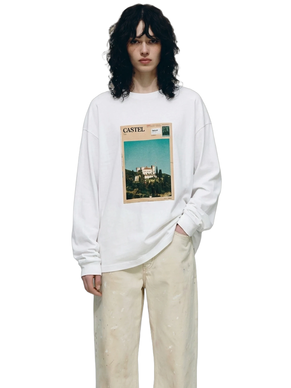 Heimweh Long Sleeve in white, women's cut