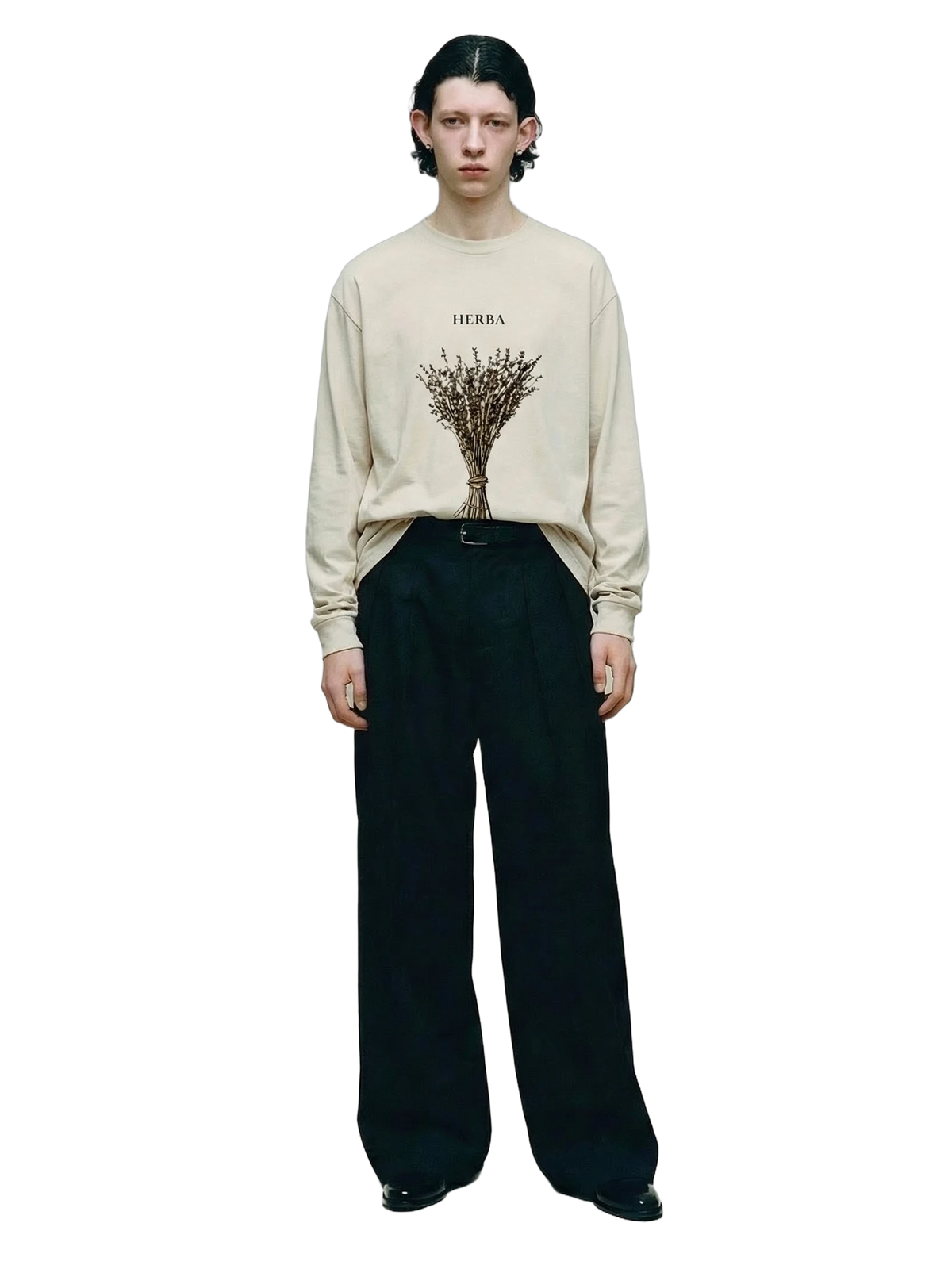 Herba Longsleeve in natural, men's cut