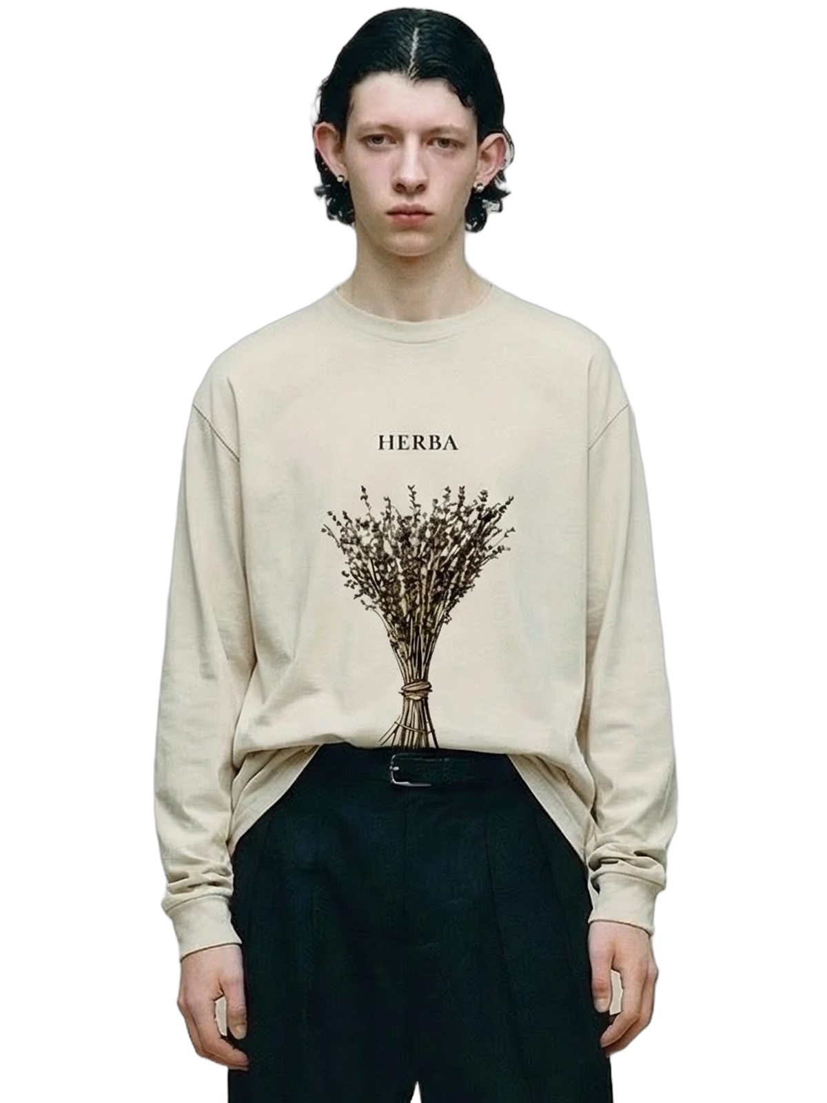 Herba Longsleeve in natural, men's cut