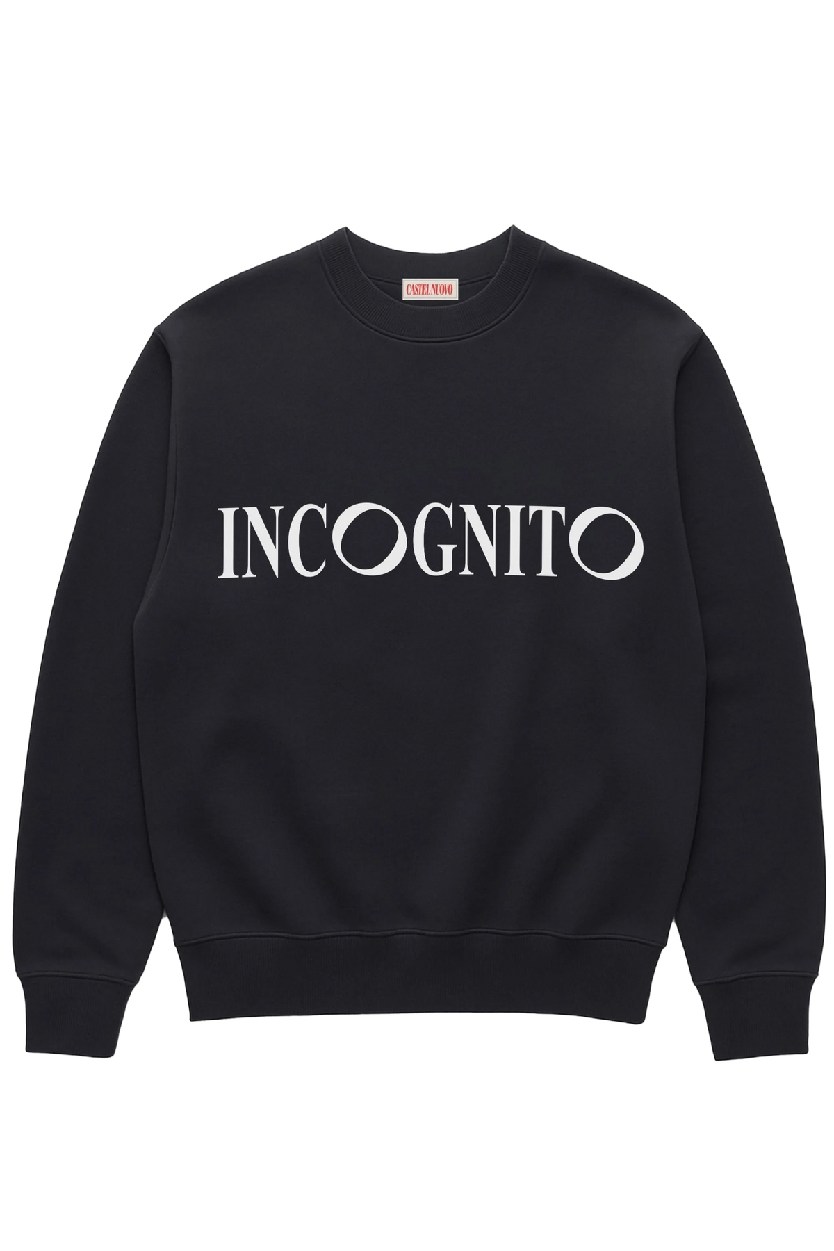 Incognito Crewneck in black, women's cut