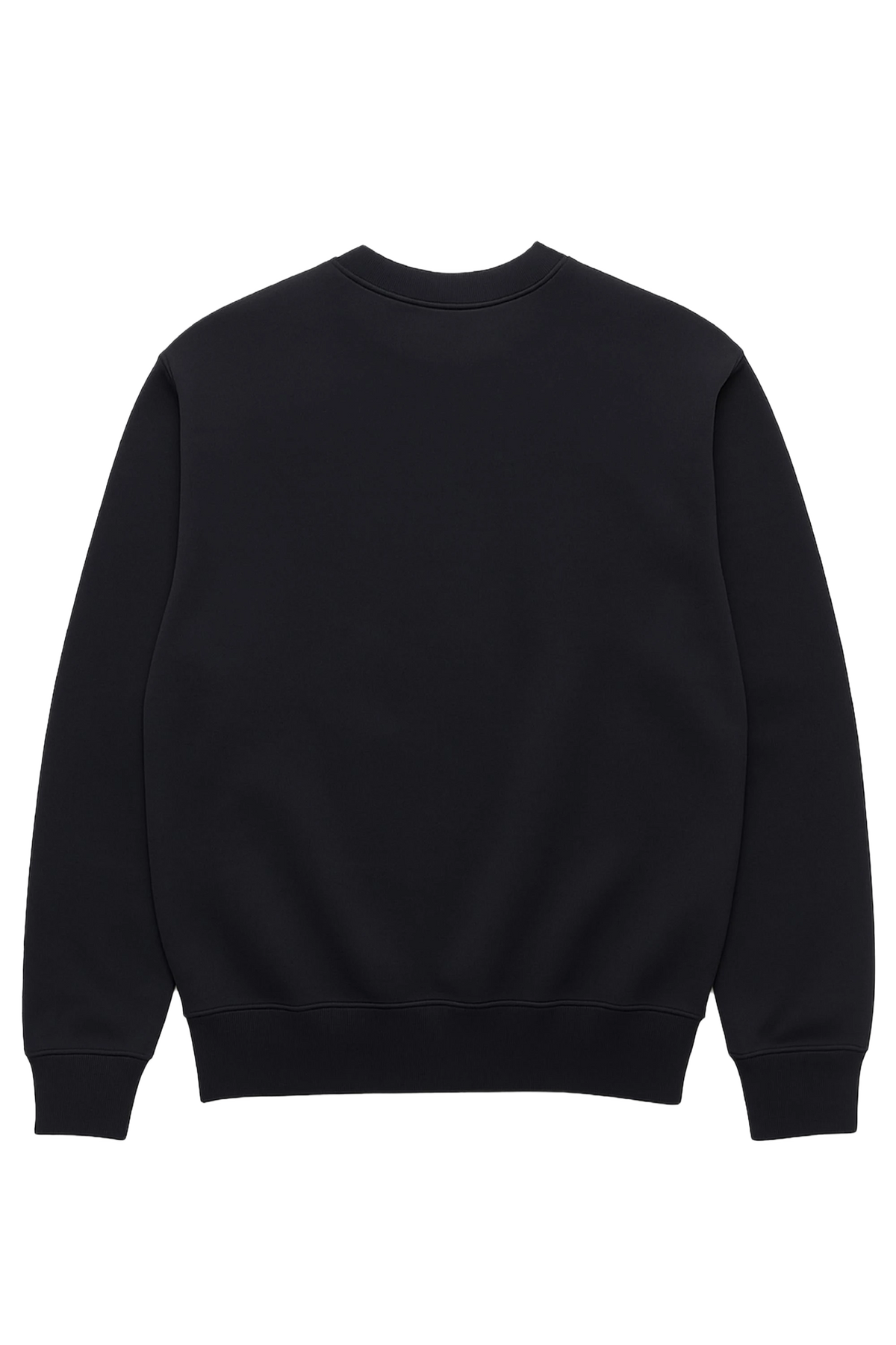 Incognito Crewneck in black, men's cut, flat lay