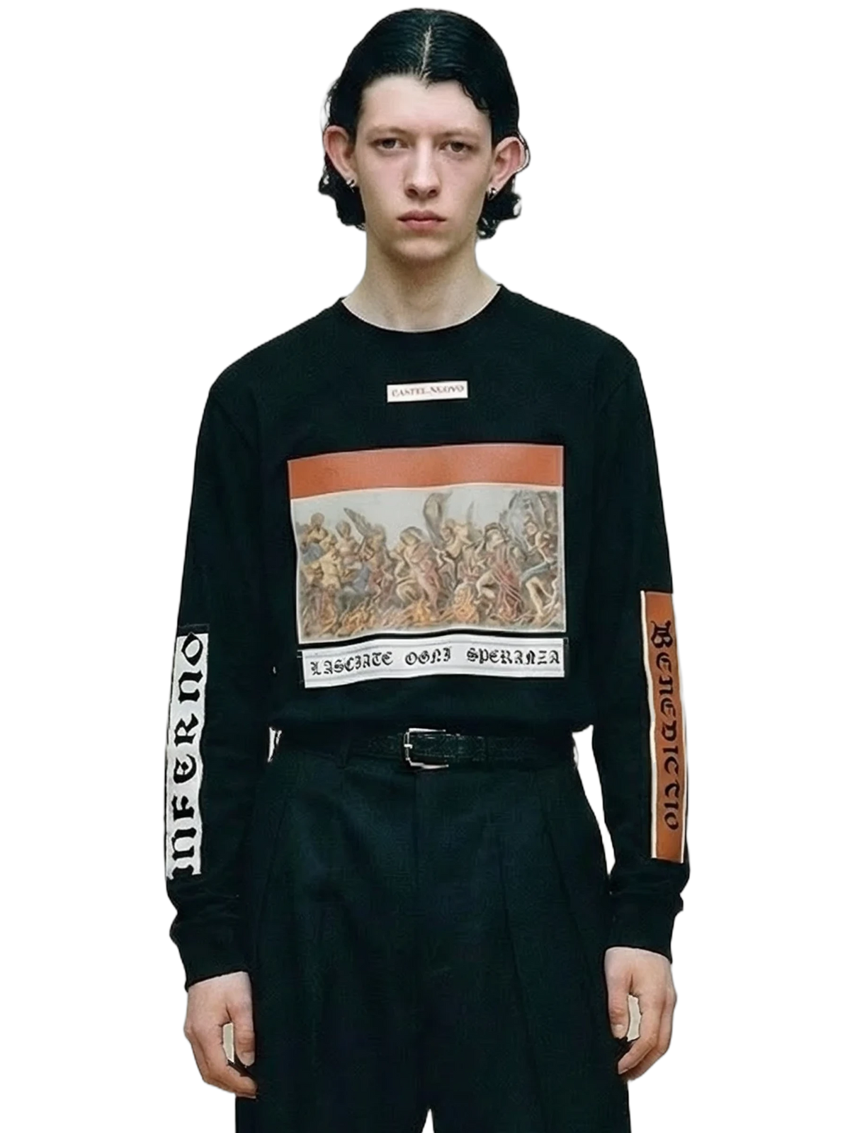 Inferno Longsleeve in black, men's cut