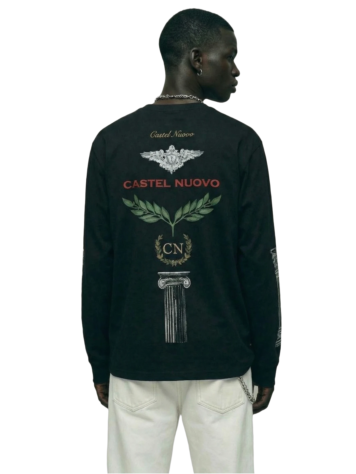 Insignia Longsleeve in black, men's cut