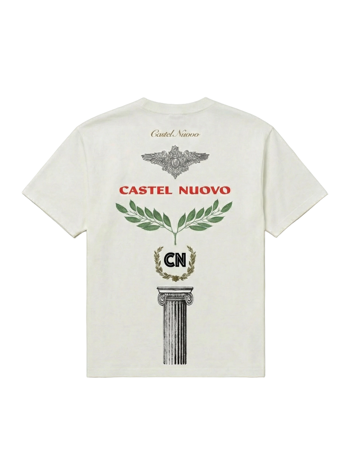 Insignia Tee in white, men's cut