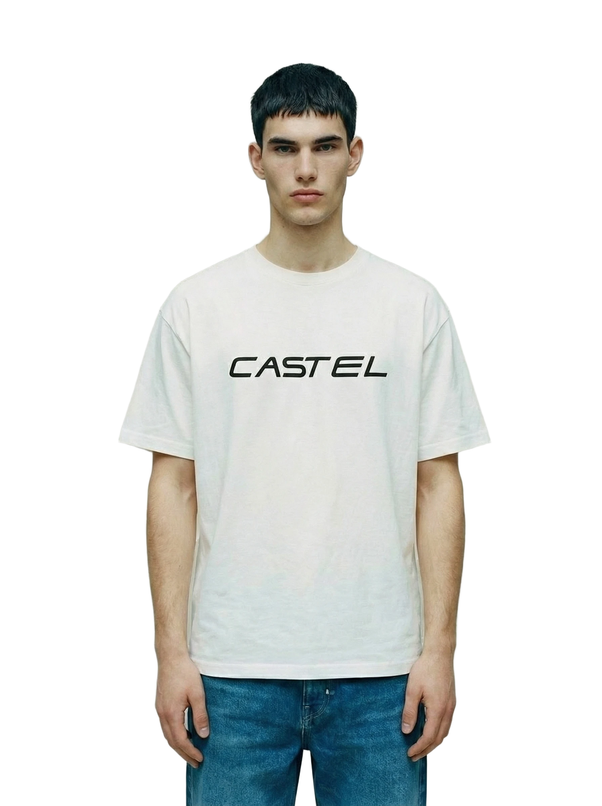 Insignia Tee in white, men's cut