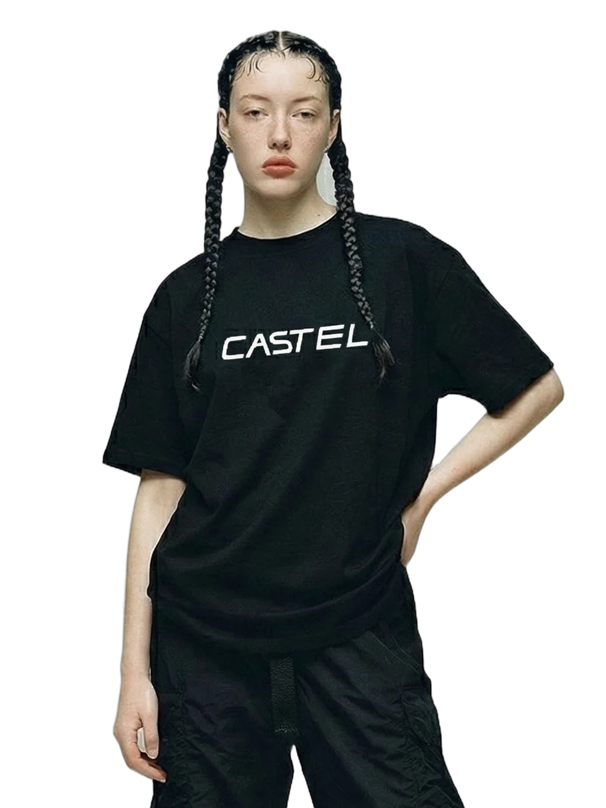 Insignia Tee in black, women's cut