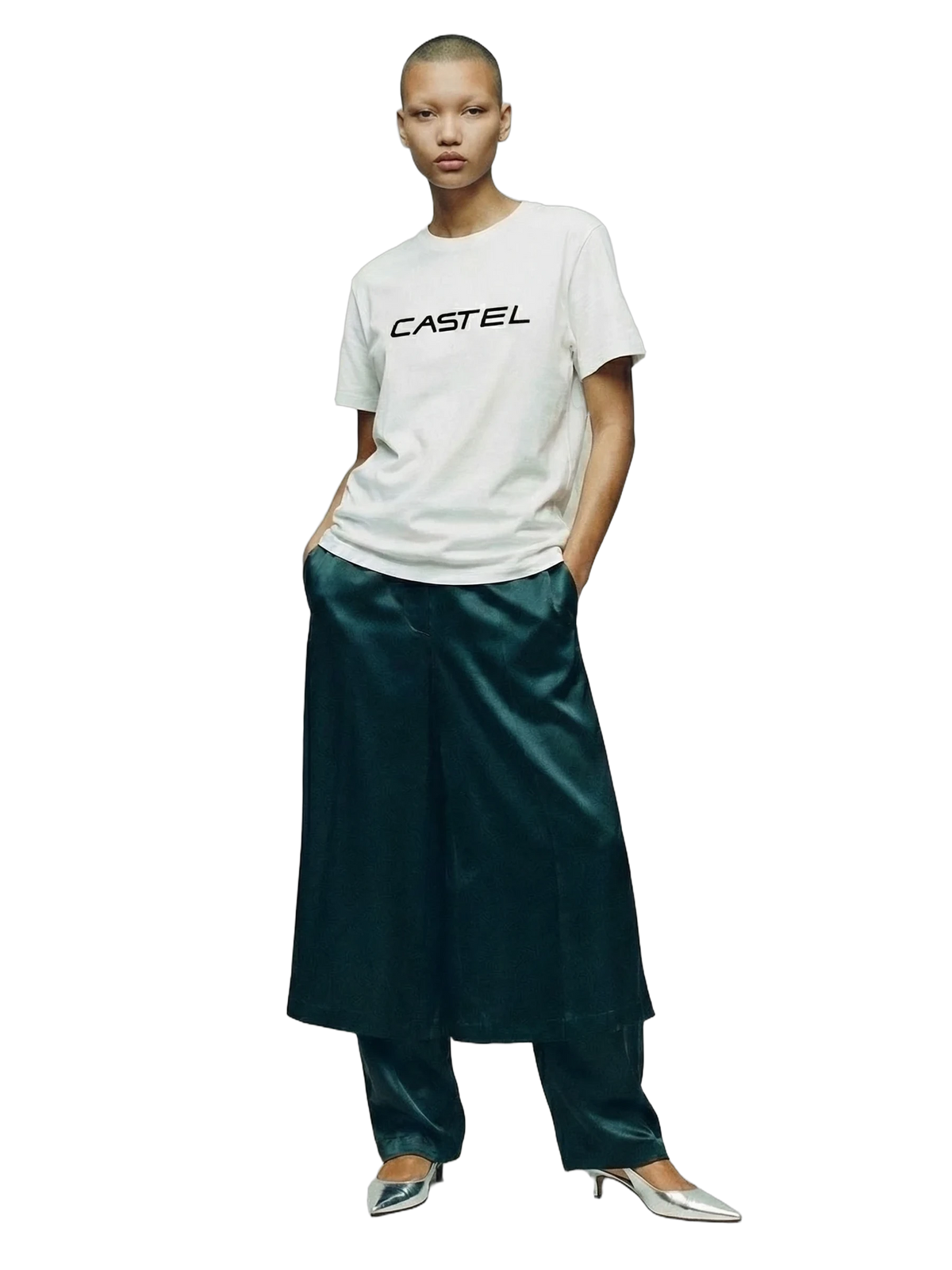 Insignia Tee in white, women's cut