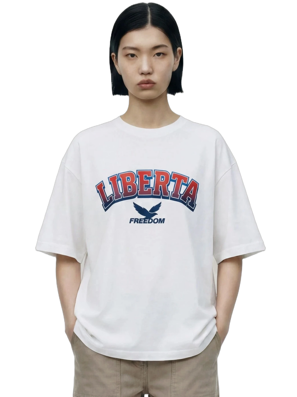 Liberta White Tee, women's cut