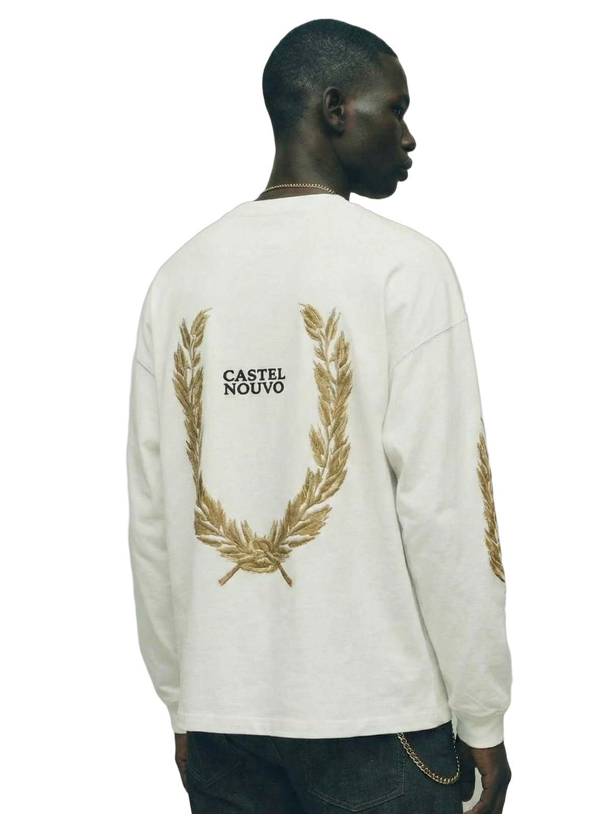 Lumen Longsleeve in white, men's cut