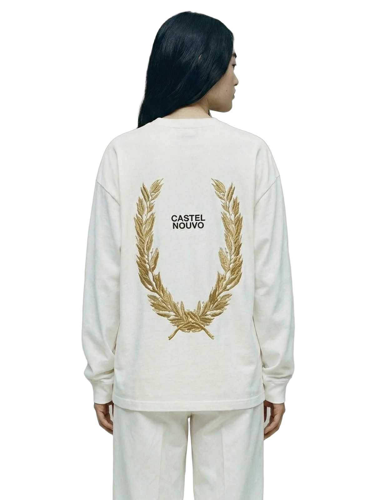 Lumen Longsleeve in white, women's cut