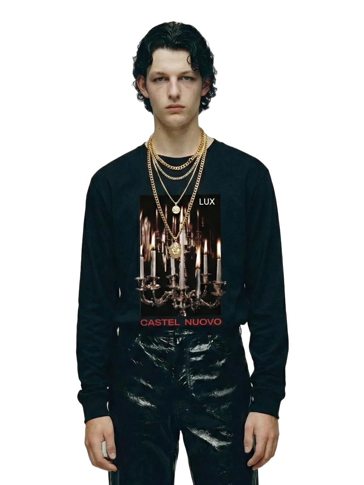 Lux Longsleeve in black, men's cut