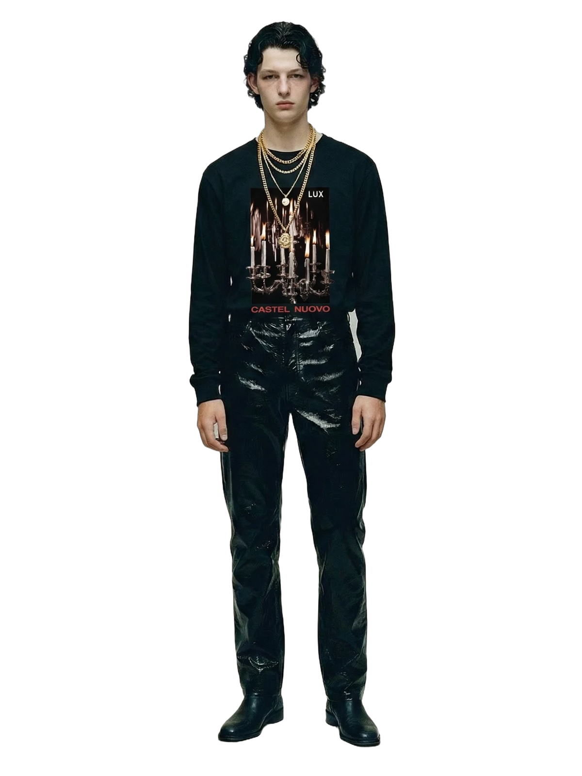 Lux Longsleeve in black, men's cut
