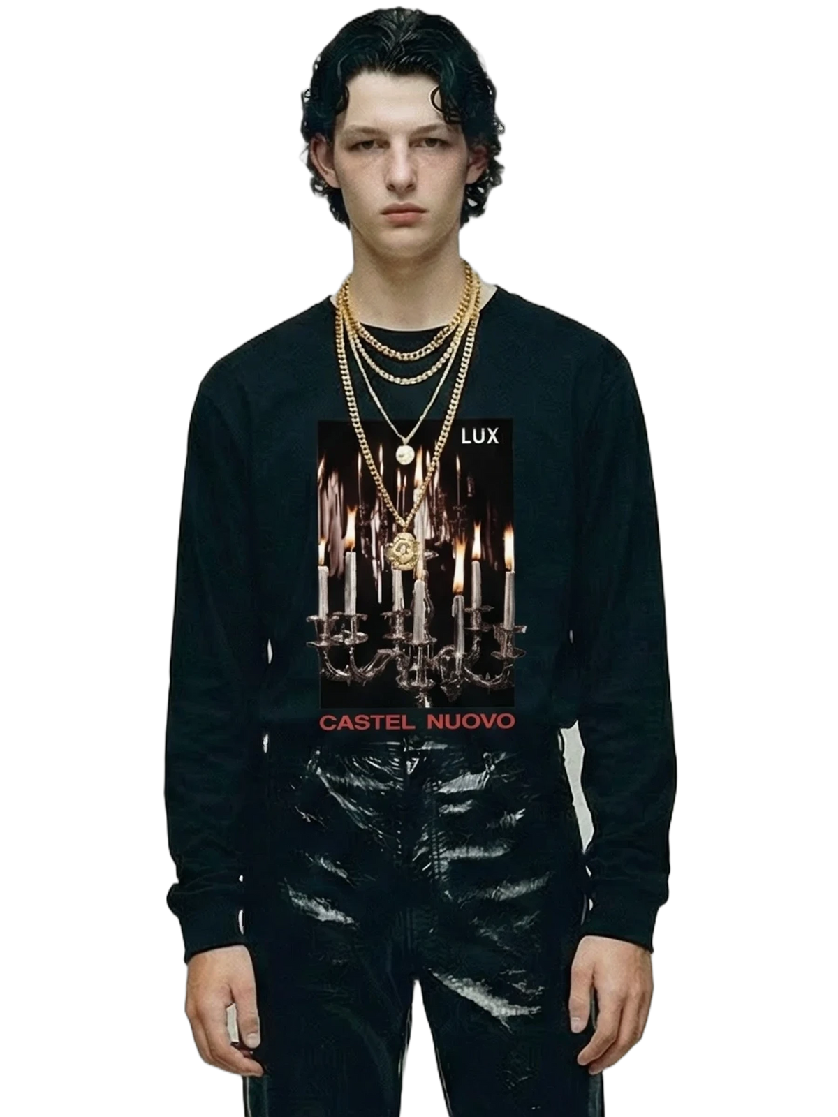 Lux Longsleeve in black, men's cut
