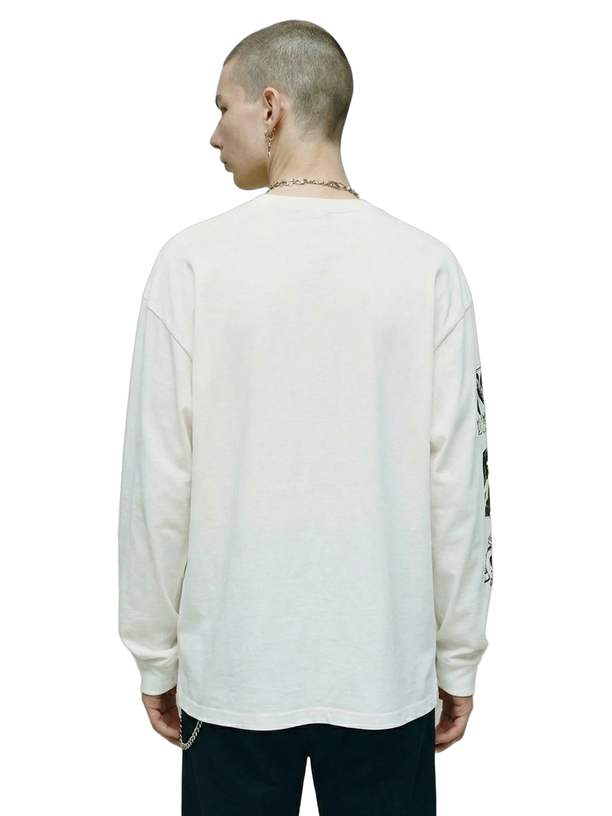 Lux Longsleeve in white, men's cut