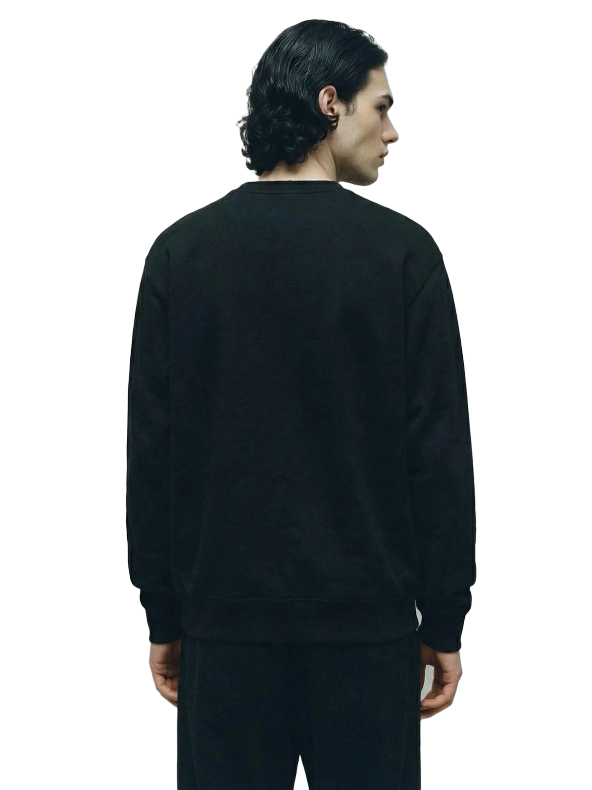 Manus Dei Crewneck in black, men's cut