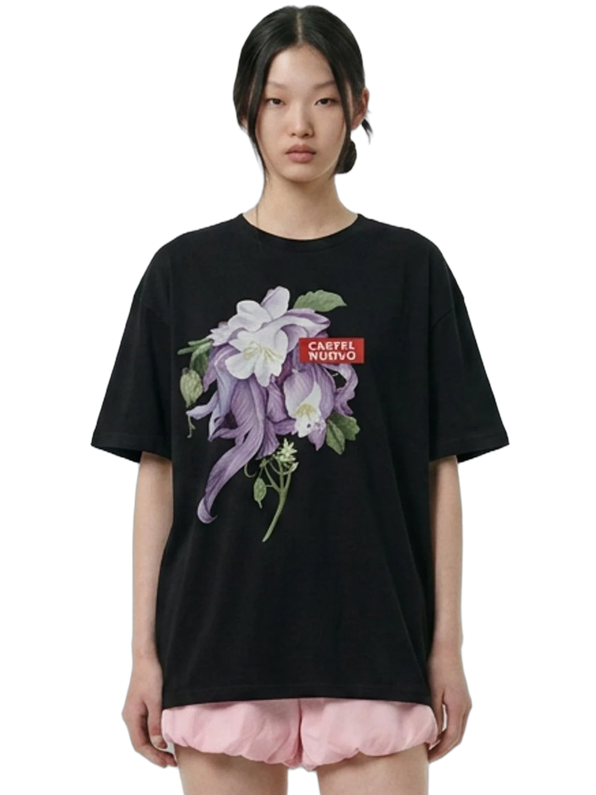 Melancholia Tee in black, women's cut