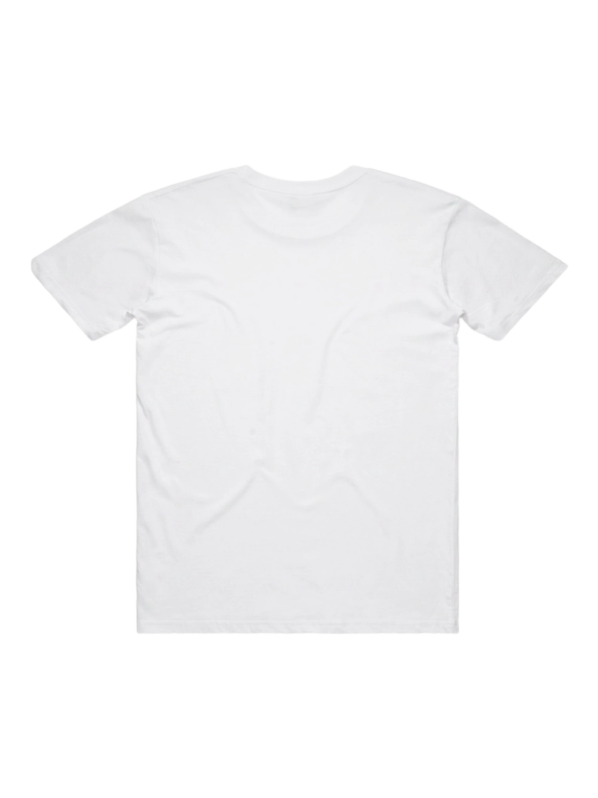 Milano Horse Tee in white, men's cut, flat lay