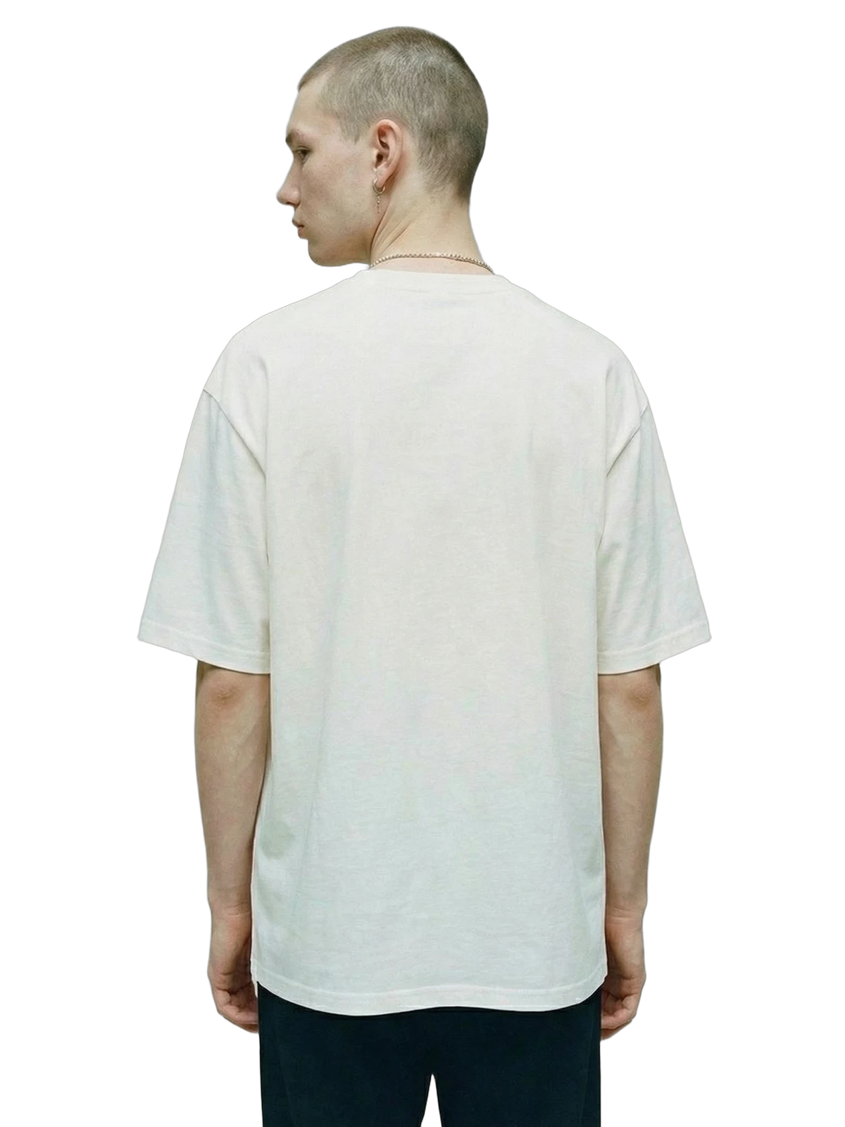 Occuli Tee in white, men's cut