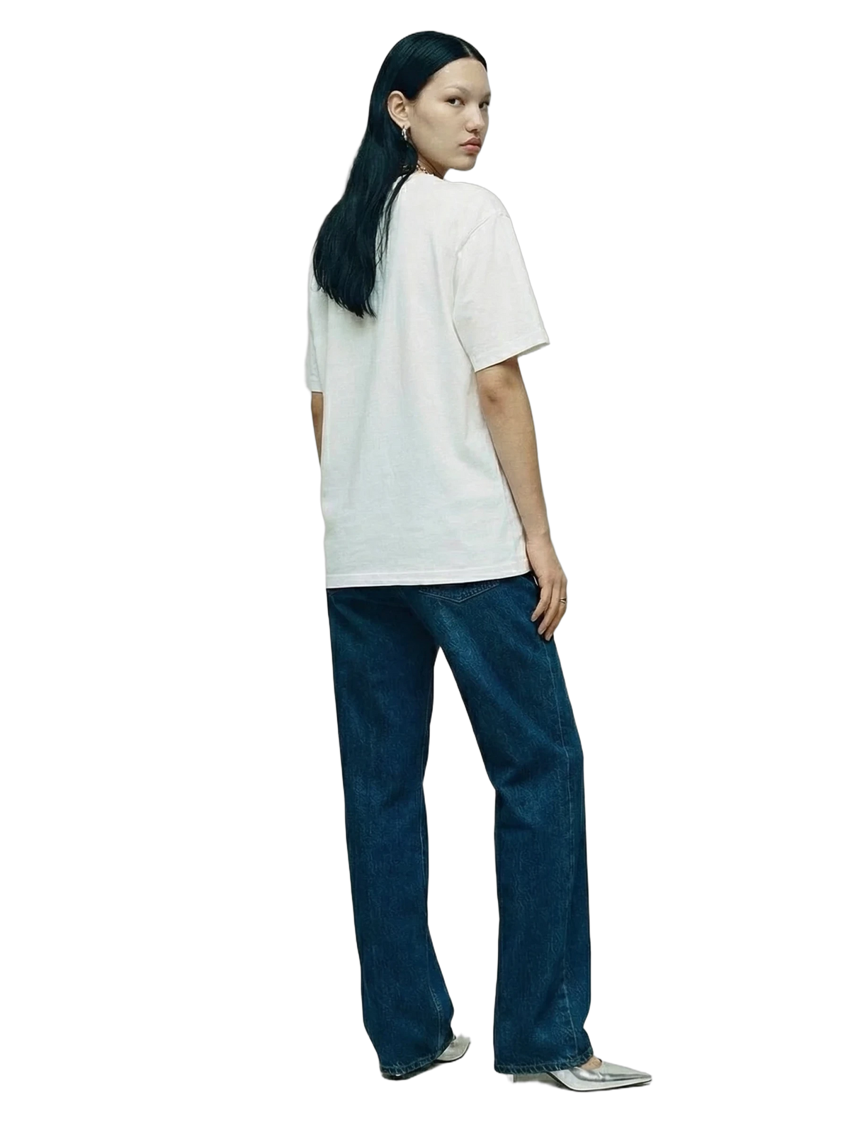Occuli Tee in white, women's cut