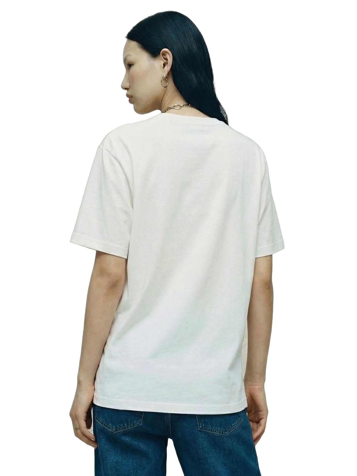 Occuli Tee in white, women's cut