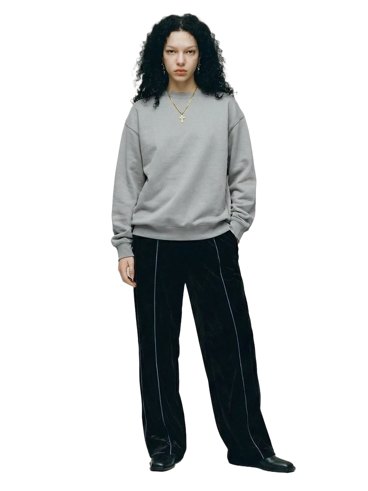 Oltre Crewneck in athletic heather, women's cut