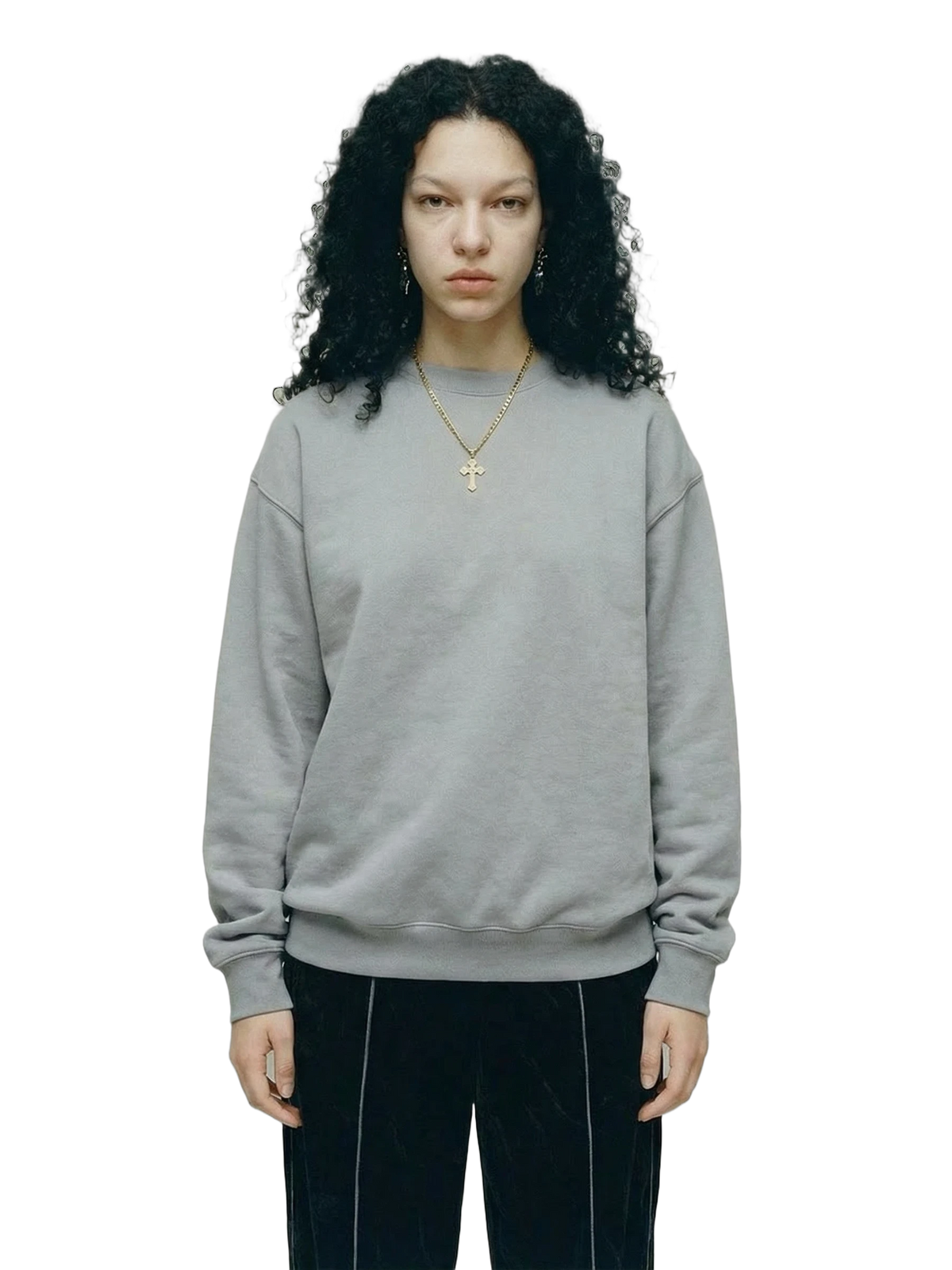 Oltre Crewneck in athletic heather, women's cut