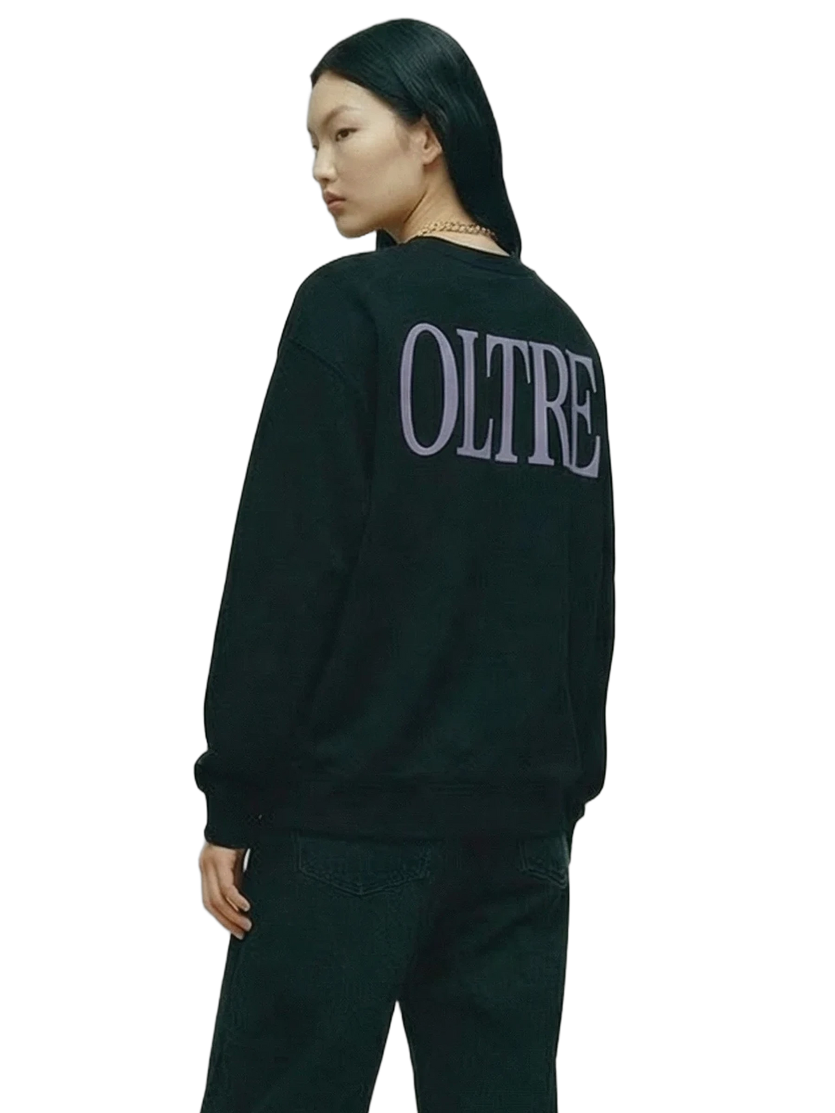 Oltre Crewneck in black, women's cut