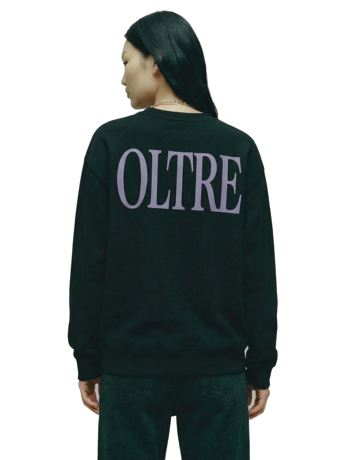 Oltre Crewneck in black, women's cut