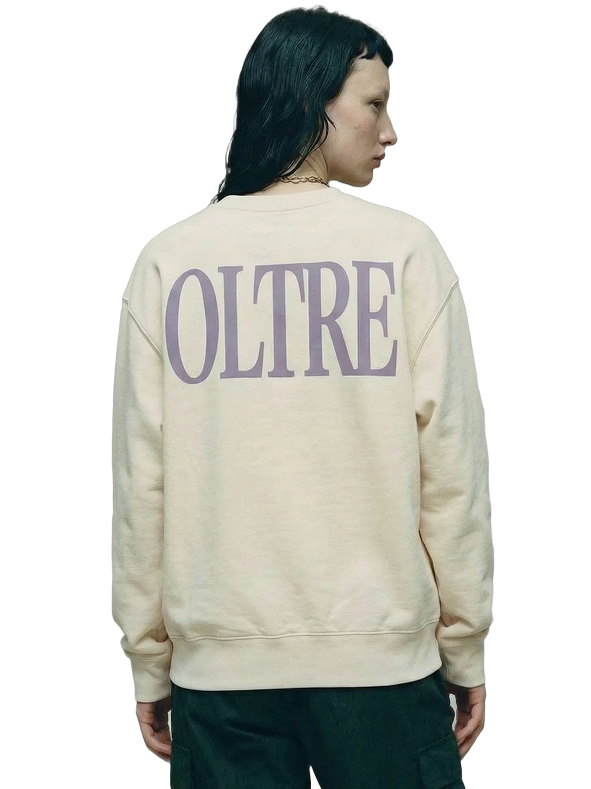 Oltre Crewneck in bone, women's cut