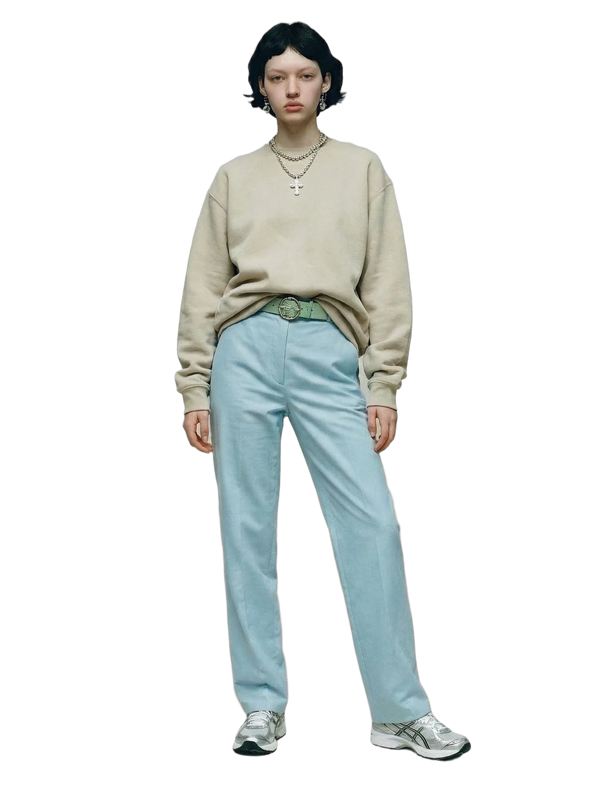 Oltre Crewneck in butter, women's cut