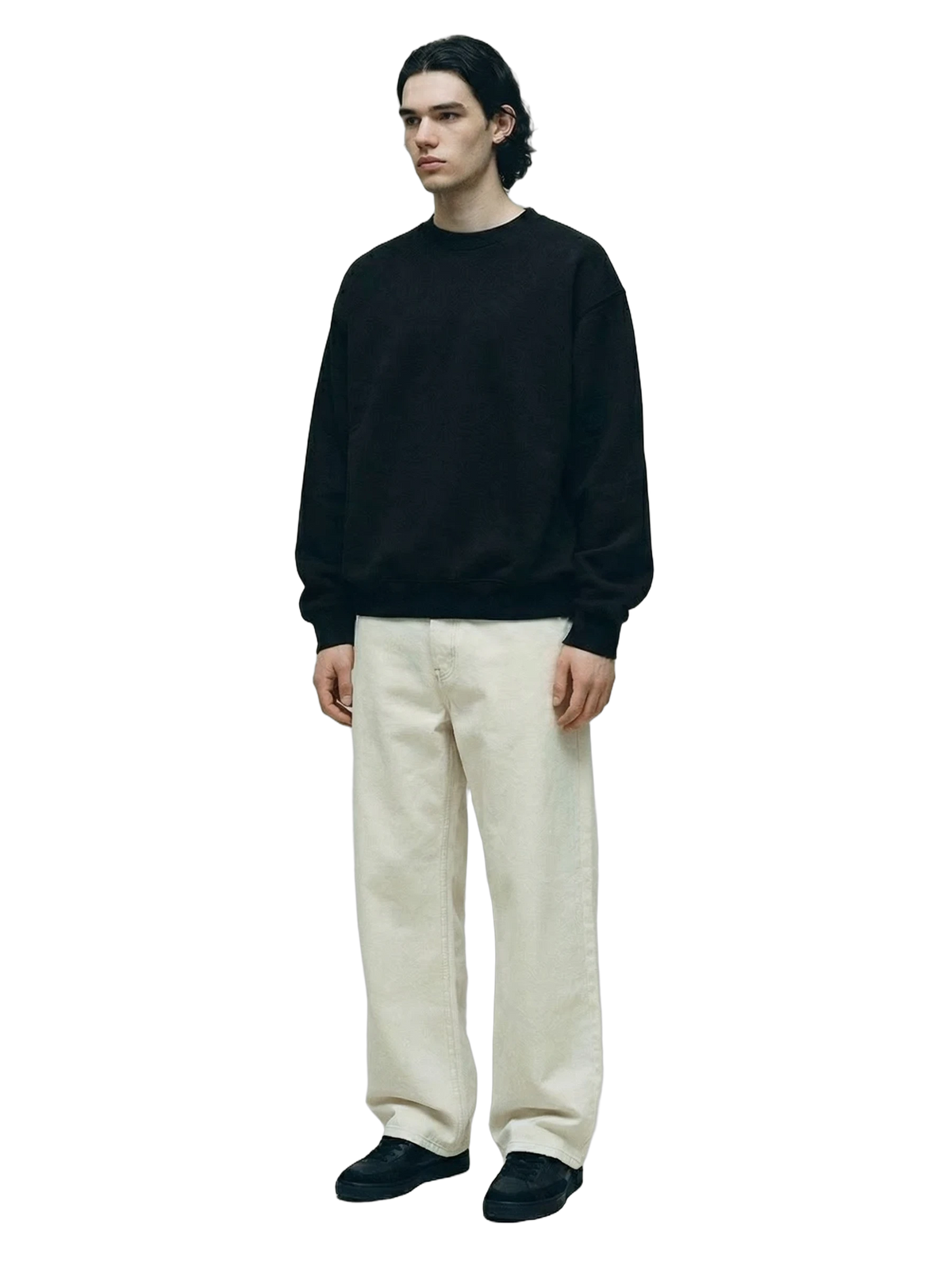 Oltre Crew in black, men's cut