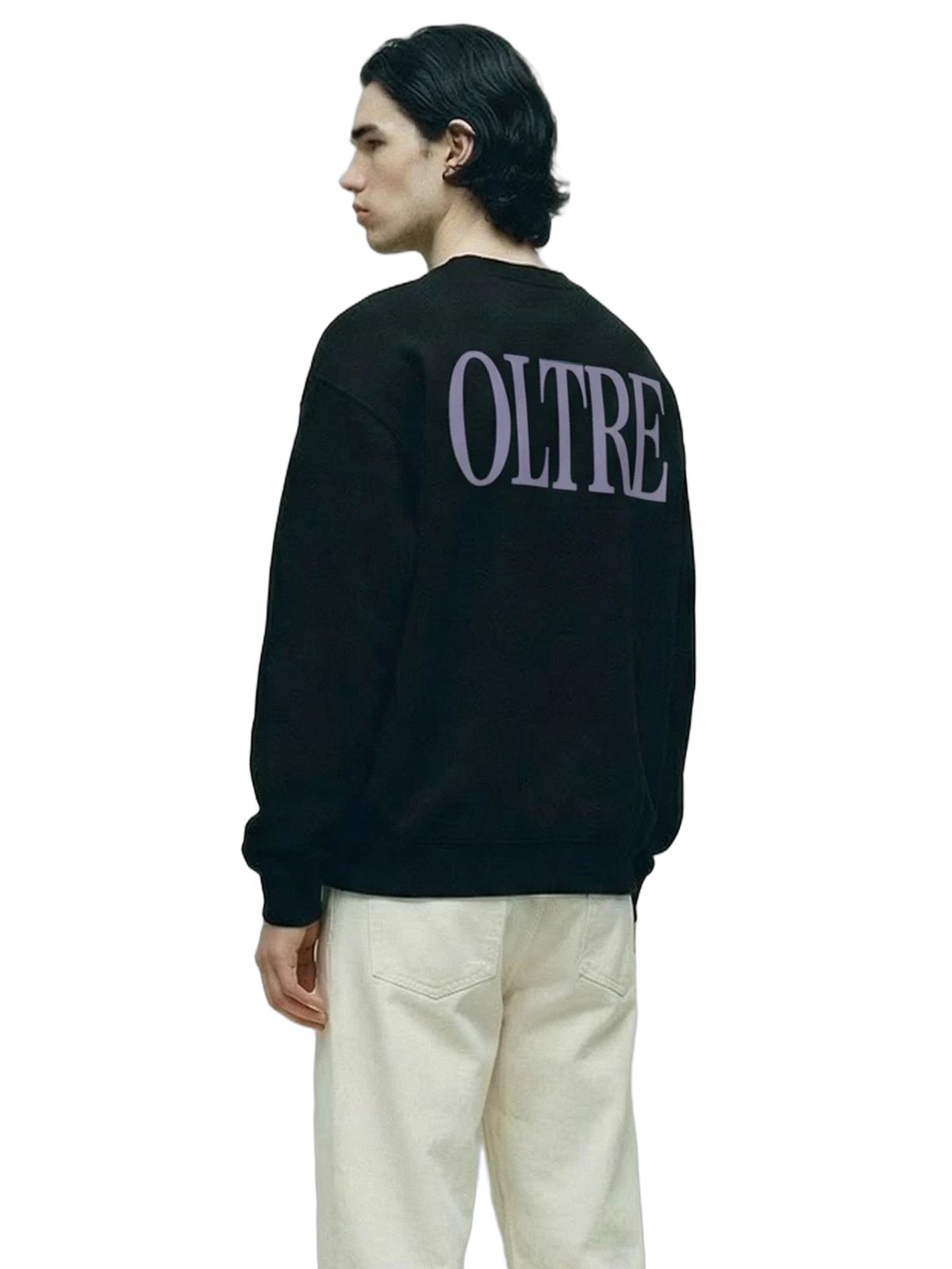 Oltre Crew in black, men's cut
